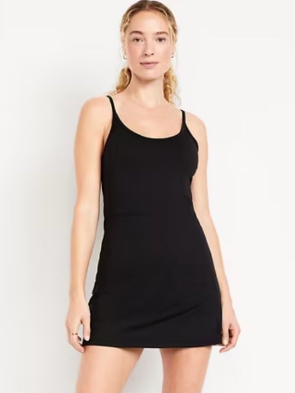 Old Navy CloudComfy Cami Athletic Dress with pocket Black (M) NWT!